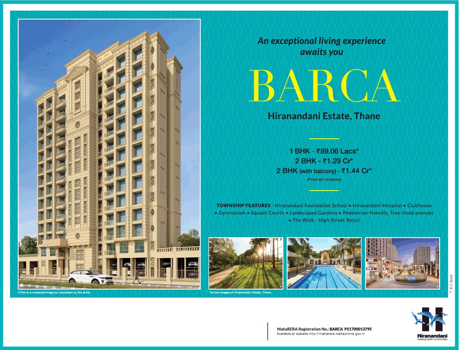 Exceptional Living Experience Awaits You at Hiranandani Estate BARCA, Thane Update